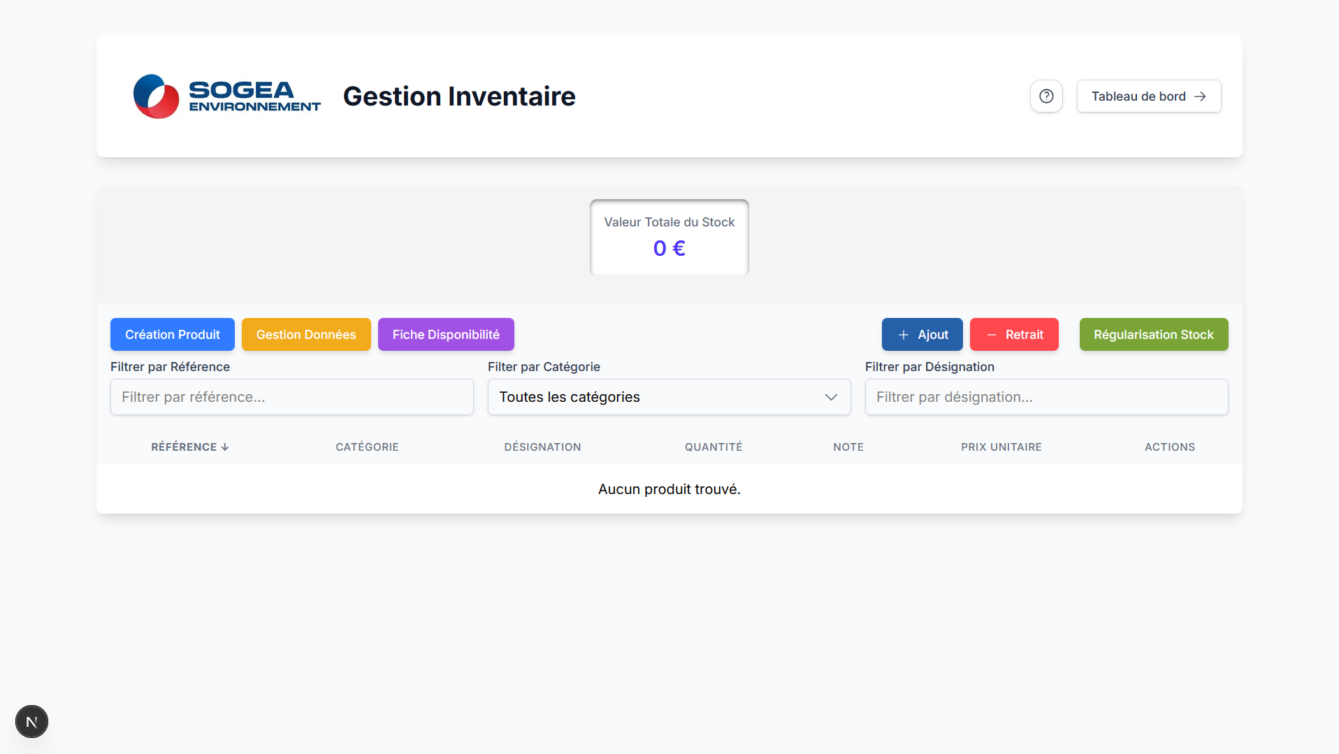 Gestion d'Inventaire